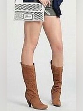 Guess Gwardor midium brown heel boots